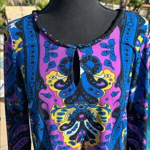 ECI New York Blue and Purple Dress